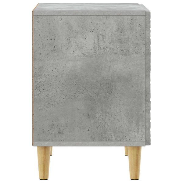 Yöpöytä 2 kpl Betoninharmaa 43 x 34,5 x 50 cm Tekninen puu