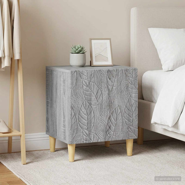 Yöpöytä 2 kpl Harmaa Sonoma 43 x 34,5 x 50 cm Tekninen puu
