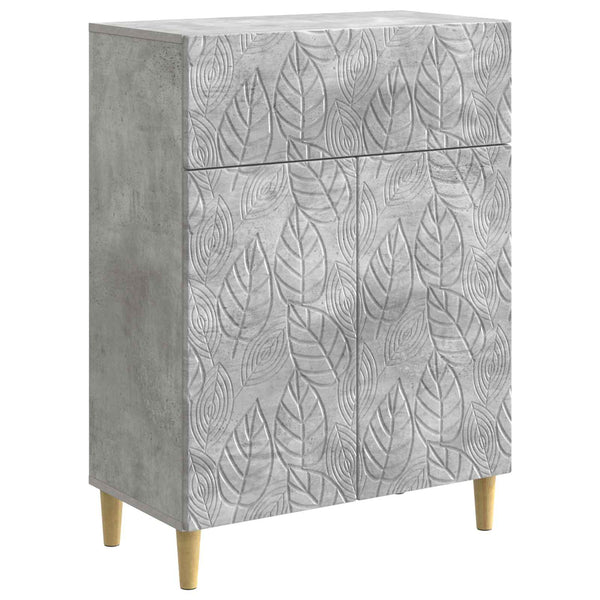Sivupöytä Betoninharmaa 66 x 34,5 x 90 cm Tekninen puu