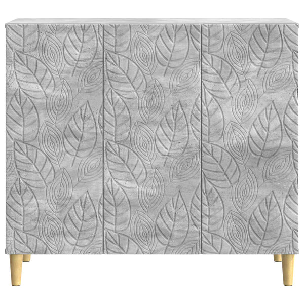 Sivupöytä Betoninharmaa 89 x 34,5 x 80 cm Tekninen puu