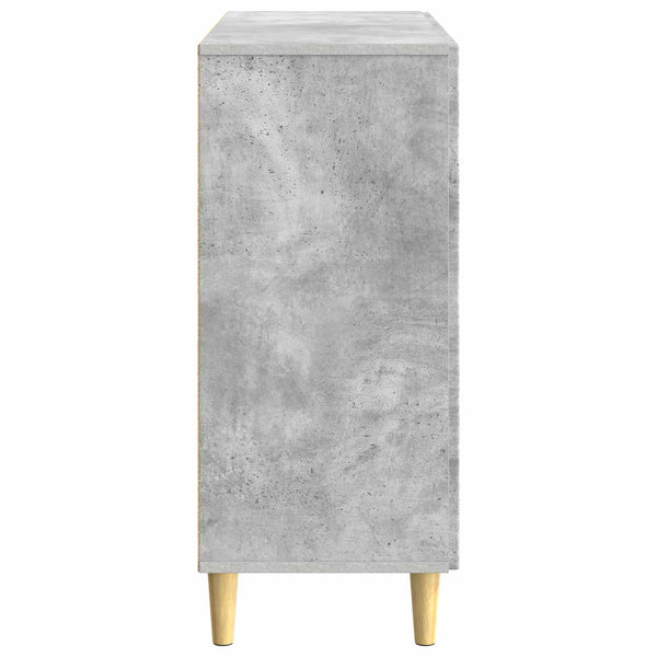 Sivupöytä Betoninharmaa 89 x 34,5 x 80 cm Tekninen puu
