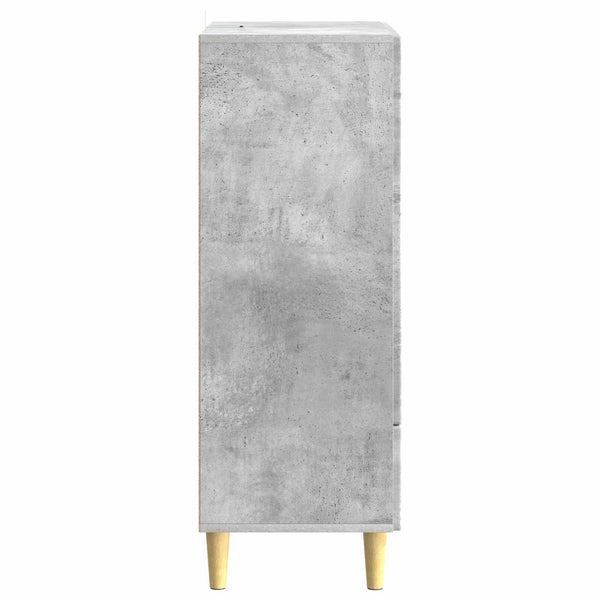 Sivupöytä Betoninharmaa 66 x 34,5 x 95 cm Tekninen puu