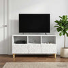 TV-kaappi 102 x 34,5 x 50 cm valkoinen Tekninen puu