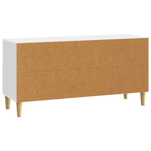 TV-kaappi 102 x 34,5 x 50 cm valkoinen Tekninen puu