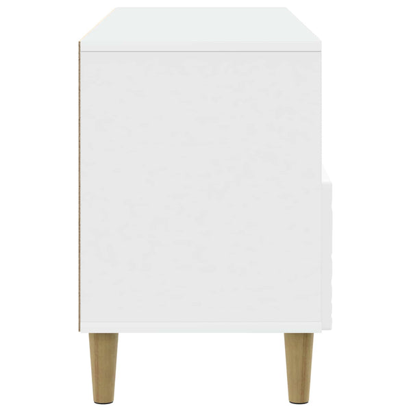 TV-kaappi 102 x 34,5 x 50 cm valkoinen Tekninen puu