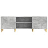 TV-kaappi 150 x 31 x 50 cm Betoninharmaa Tekninen puu