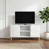 TV-kaappi 102 x 34,5 x 50 cm valkoinen Tekninen puu
