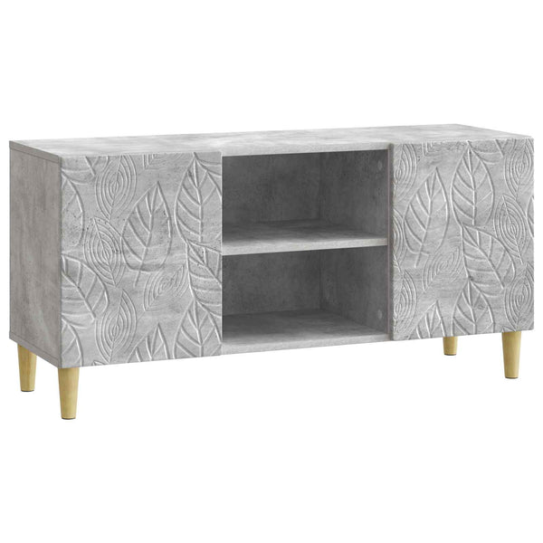 TV-kaappi 102 x 34,5 x 50 cm Betoninharmaa Tekninen puu