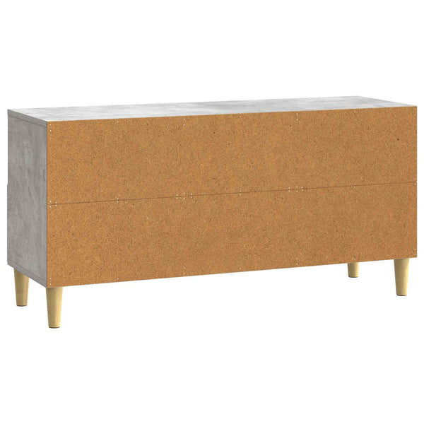TV-kaappi 102 x 34,5 x 50 cm Betoninharmaa Tekninen puu