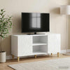 TV-kaappi 102 x 34,5 x 50 cm Korkeakiiltoinen valkoinen