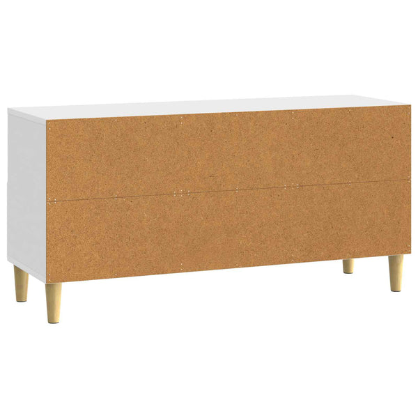 TV-kaappi 102 x 34,5 x 50 cm Korkeakiiltoinen valkoinen