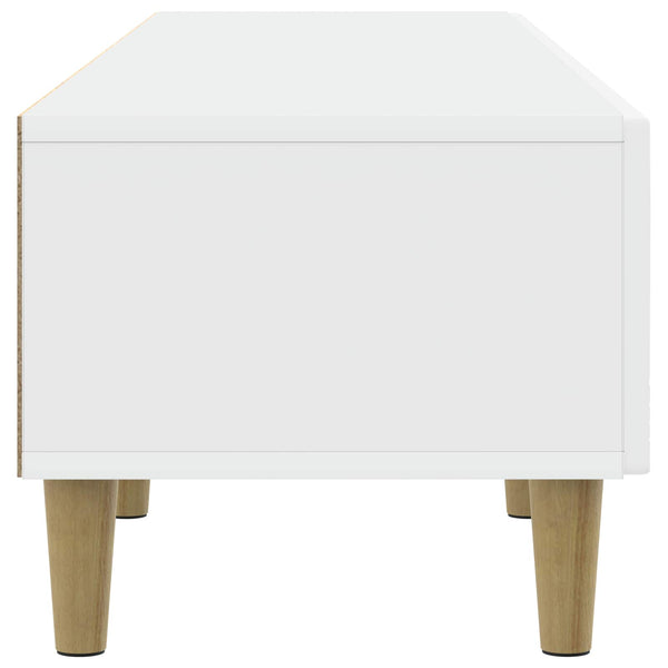 TV-kaappi 147 x 34,5 x 30 cm valkoinen Tekninen puu