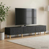TV-kaappi 147 x 34,5 x 30 cm Musta Tekninen puu