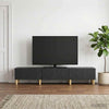TV-kaappi 147 x 34,5 x 30 cm Musta Tekninen puu