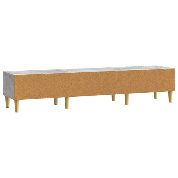 TV-kaappi 147 x 34,5 x 30 cm Betoninharmaa Tekninen puu