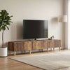 TV-kaappi 147 x 34,5 x 30 cm Vanha puu Tekninen puu