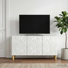 TV-kaappi 99 x 34,5 x 50 cm valkoinen Tekninen puu