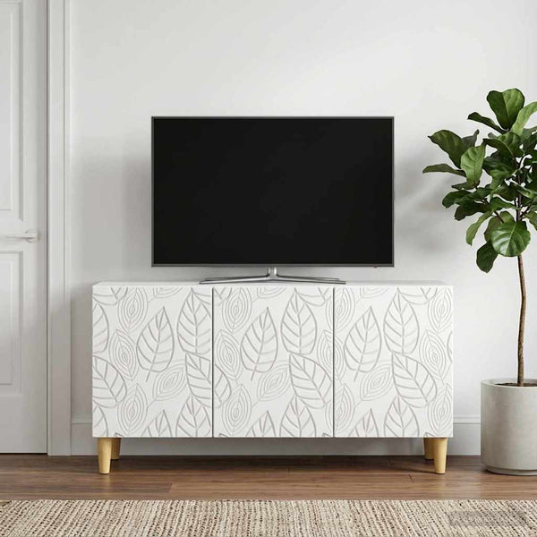 TV-kaappi 99 x 34,5 x 50 cm valkoinen Tekninen puu
