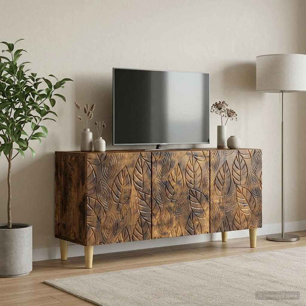 TV-kaappi 99 x 34,5 x 50 cm Savutammi Tekninen puu