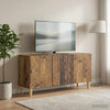 TV-kaappi 99 x 34,5 x 50 cm Vanha puu Tekninen puu