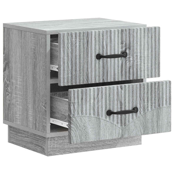 Yöpöytäkaappi Harmaa sonoma 43 x 34,5 x 44,5 cm Tekninen puu