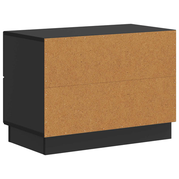 Yöpöytäkaappi Musta 62 x 34,5 x 44,5 cm Tekninen puu