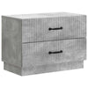 Yöpöytäkaappi Betoninharmaa 62 x 34,5 x 44,5 cm Tekninen puu