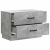 Yöpöytäkaappi Betoninharmaa 62 x 34,5 x 44,5 cm Tekninen puu