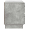 Yöpöytäkaappi Betoninharmaa 62 x 34,5 x 44,5 cm Tekninen puu