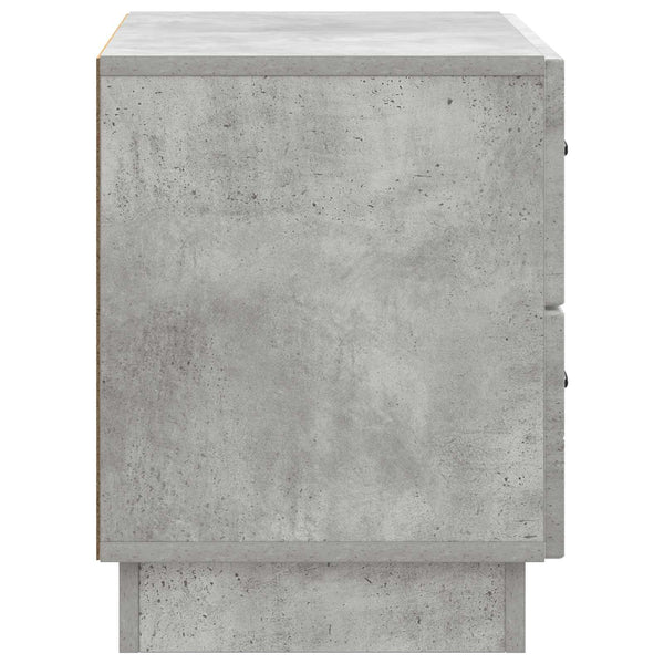 Yöpöytäkaappi Betoninharmaa 62 x 34,5 x 44,5 cm Tekninen puu