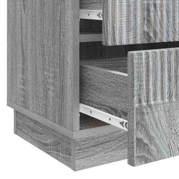 Yöpöytäkaappi Harmaa sonoma 62 x 34,5 x 44,5 cm Tekninen puu