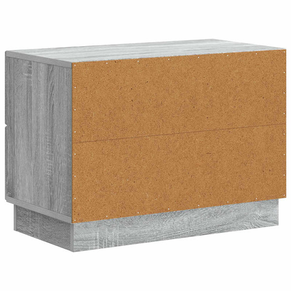 Yöpöytäkaappi Harmaa sonoma 62 x 34,5 x 44,5 cm Tekninen puu