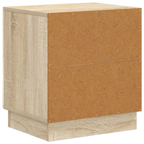 Yöpöytä 2 kpl Sonoma-tammi 43 x 34,5 x 47 cm Tekninen puu