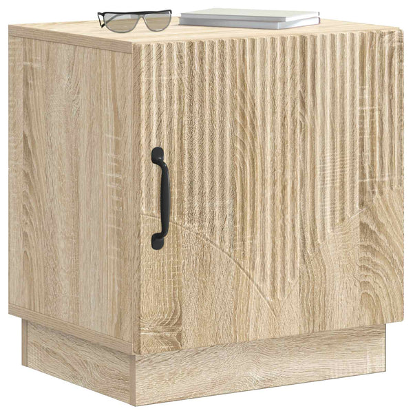 Yöpöytä 2 kpl Sonoma-tammi 43 x 34,5 x 47 cm Tekninen puu