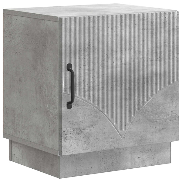 Yöpöytä Betonin harmaa 43 x 34,5 x 47 cm Tekninen puu