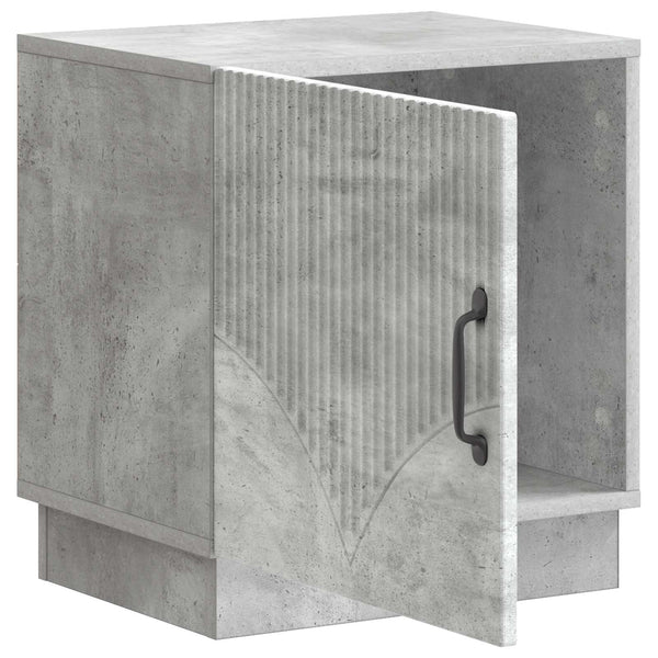 Yöpöytä Betonin harmaa 43 x 34,5 x 47 cm Tekninen puu