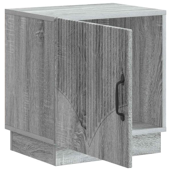 Yöpöytä 2 kpl Harmaa Sonoma 43 x 34,5 x 47 cm Tekninen puu