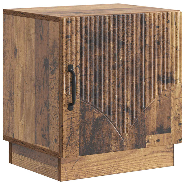 Yöpöytä 2 kpl Vanha puu 43 x 34,5 x 47 cm Tekninen puu