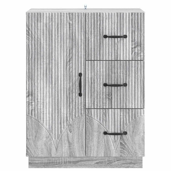 Sivupöytä Harmaa sonoma 66 x 34,5 x 87 cm Tekninen puu