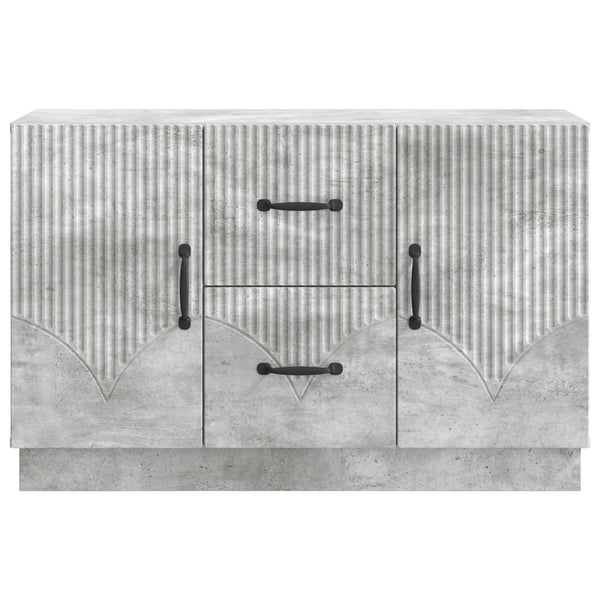 Sivupöytä Betoninharmaa 89 x 34,5 x 57 cm Tekninen puu