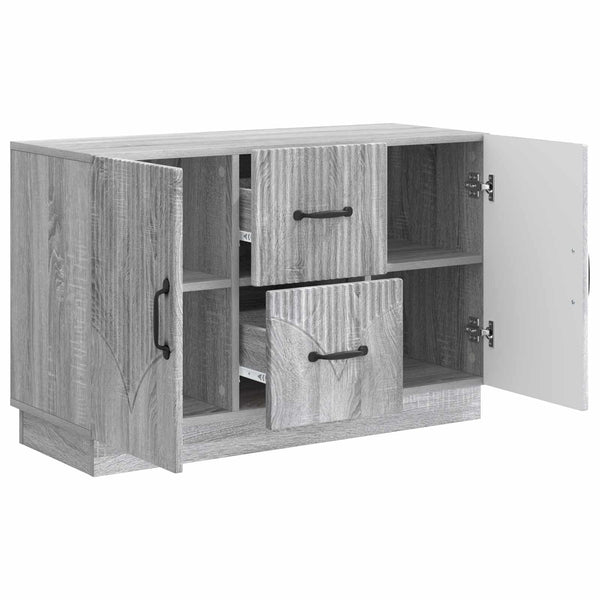 Sivupöytä Harmaa sonoma 89 x 34,5 x 57 cm Tekninen puu