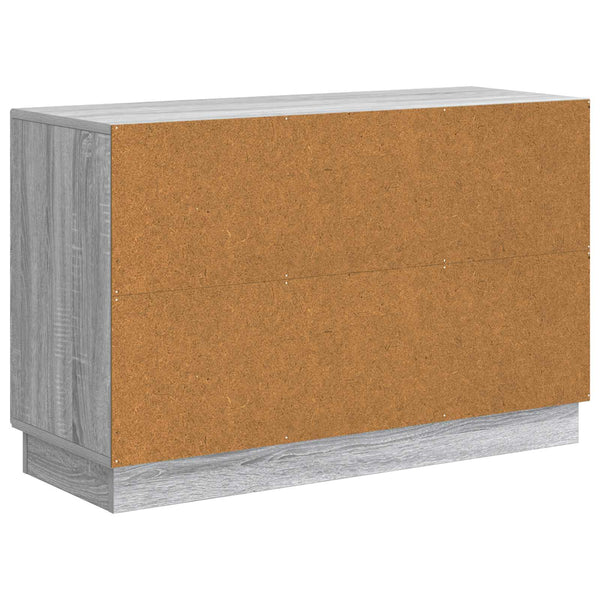 Sivupöytä Harmaa sonoma 89 x 34,5 x 57 cm Tekninen puu