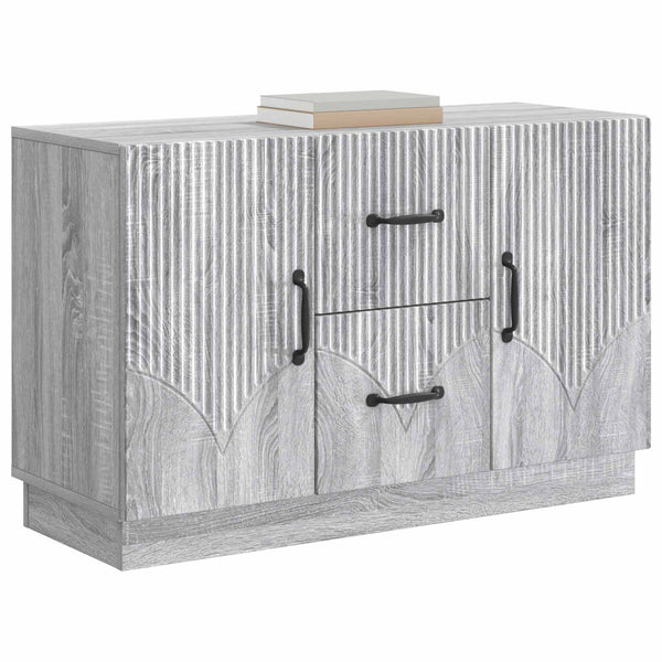 Sivupöytä Harmaa sonoma 89 x 34,5 x 57 cm Tekninen puu