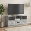 TV-kaappi Betoninharmaa 102 x 34,5 x 47 cm Tekninen puu