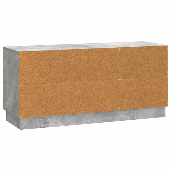 TV-kaappi Betoninharmaa 102 x 34,5 x 47 cm Tekninen puu