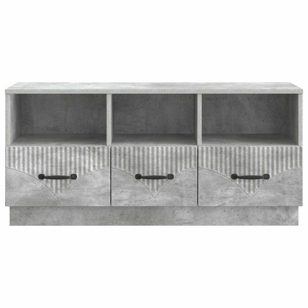 TV-kaappi Betoninharmaa 102 x 34,5 x 47 cm Tekninen puu