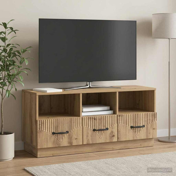 TV-kaappi 102 x 34,5 x 47 cm Artisaanitammi Tekninen puu