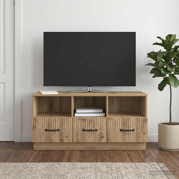 TV-kaappi 102 x 34,5 x 47 cm Artisaanitammi Tekninen puu