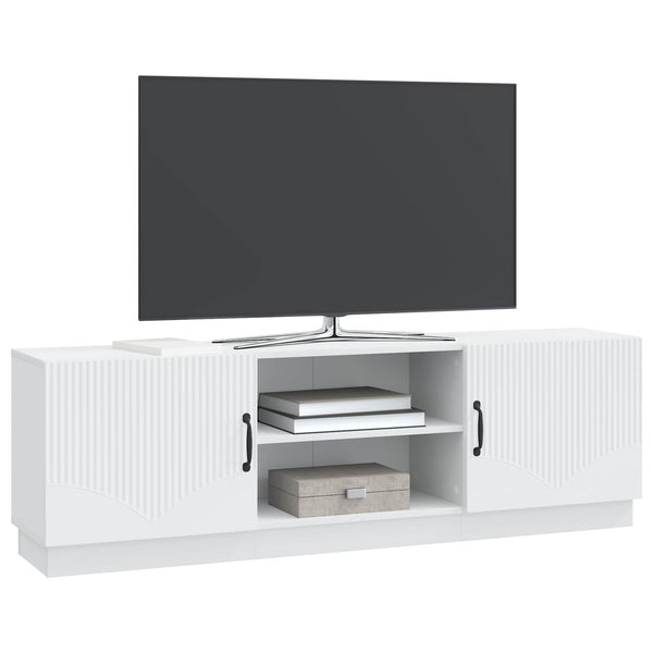 TV-kaappi valkoinen 150 x 31 x 47 cm Tekninen puu