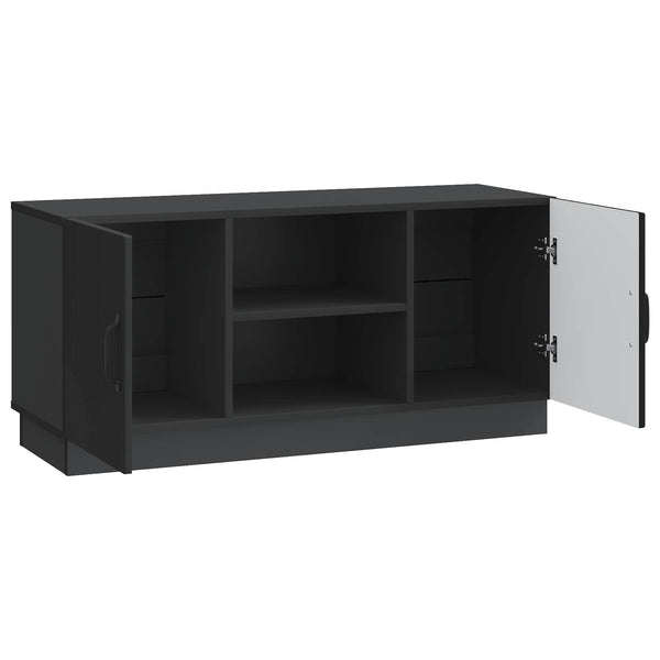 TV-kaappi 102 x 34,5 x 47 cm Musta Tekninen puu